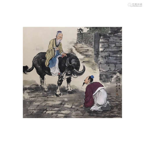 A Chinese Figures Painting Scroll