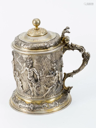 North German silver tankard