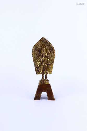 chinese gilt bronze statue of buddha,tang dynasty