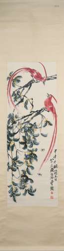 chinese painting by qi baishi in modern times