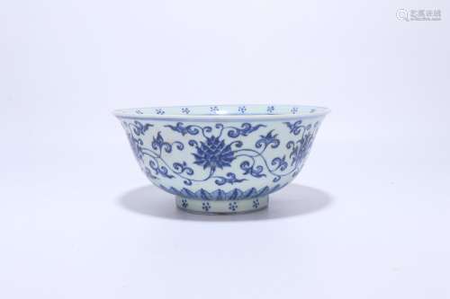 chinese blue and white porcelain bowl,ming dynasty