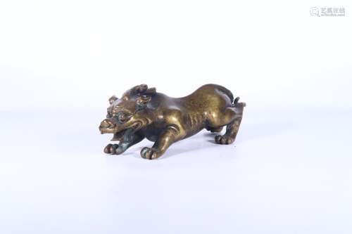 chinese bronze beast,qing dynasty