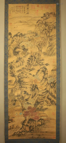Chinese Scroll Painting Qing dyn. Kun Can
