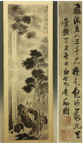 Chinese Scroll Painting Ming dyn. Zhang …