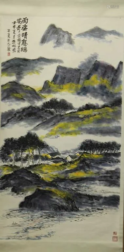 Chinese Scroll Painting - Landscape