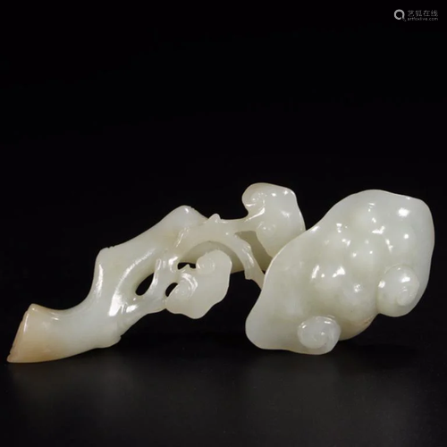 A Jade Ruyi Ornament