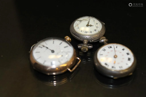 Lot of 3 Antique Pocket Watches