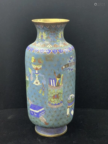 Qing Cloisonne Vase