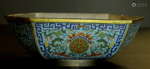 Early Qing Dynasty Cloisonne Planter