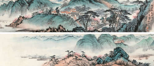应野平（1910～1990） 井冈山 手卷 设色纸本