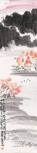 许麟庐（1916～2011） 杜牧诗意 镜心 设色纸本