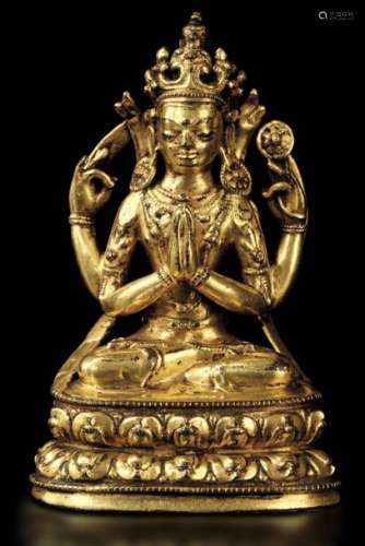 A Figure Of Buddha, China, Qin…