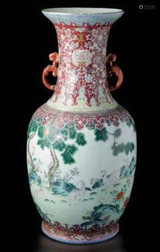A Large Porcelain Vase, China,…