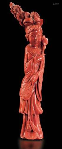 A Figure Of Girl In Coral, Chi…