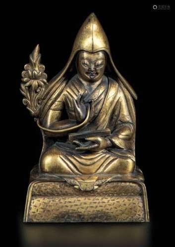 A Figure Of Lama Tsonkhapa, Ti…