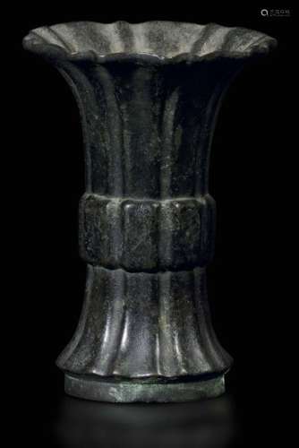 A Trumpet Shaped Vase, China, …