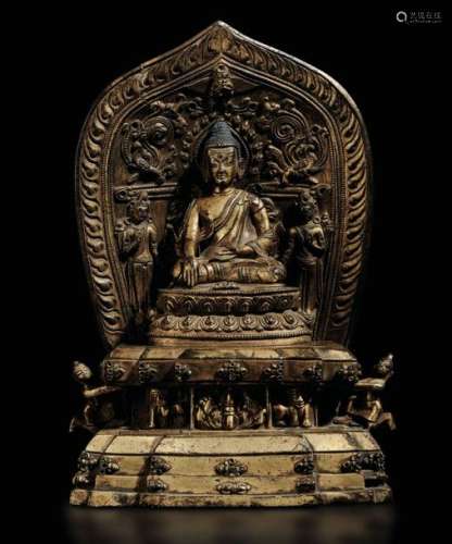 A Sculpture Of Buddha, Tibet, …