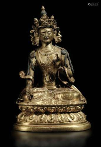 A Figure Of Tara In Gilded Bro…