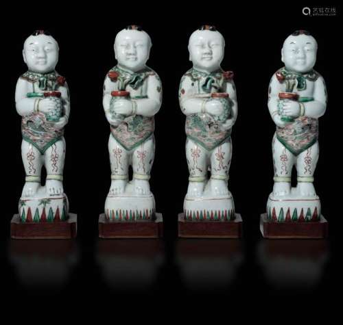 Four Porcelain O'boy Figures, …