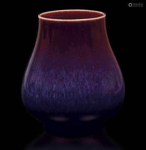 A Flambé Porcelain Vase, China…