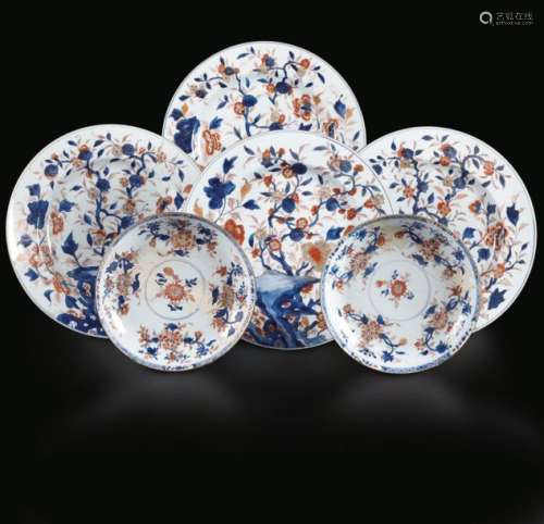 Four Porcelain Plates, China, …