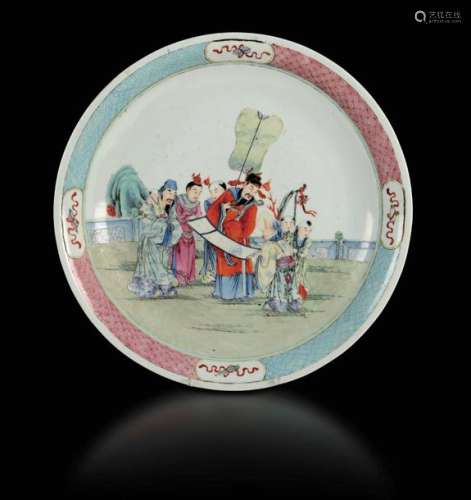 A Porcelain Plate, China, Qing…