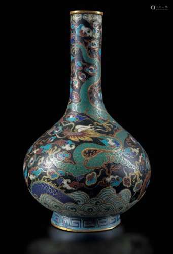 A Vase In Cloisonné Enamels, C…