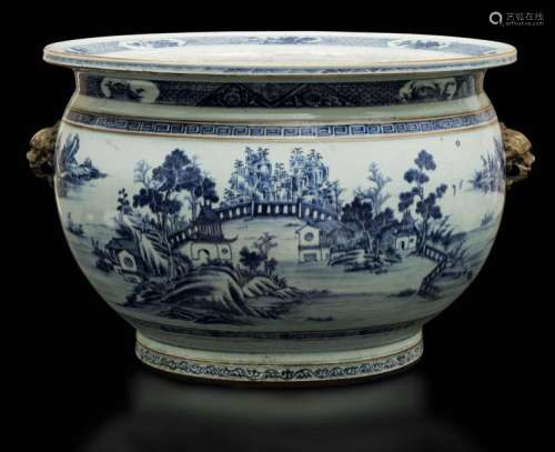A Pair Of Cachepots, China, Qi…