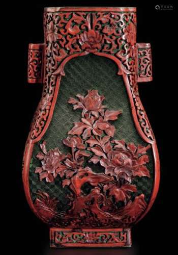 A Vase In Lacquer, China, Qing…