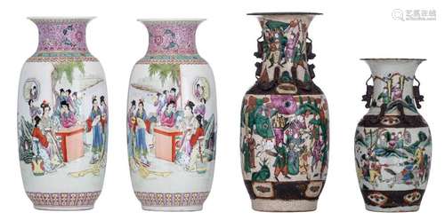 Two Chinese Republic period vases, famille rose de…