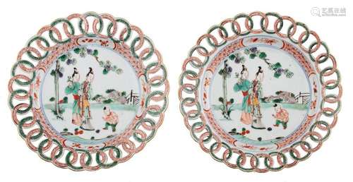 A pair of Chinese Kangxi period famille verte 'Rin…