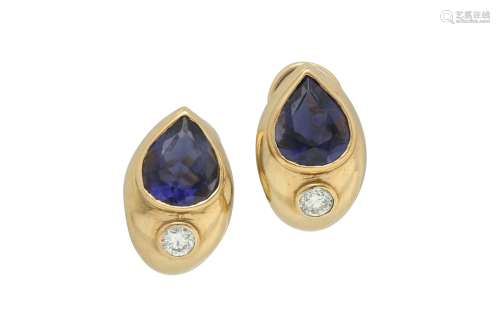 Deakin & Francis | A pair of amethyst and diamond earrings, 2000