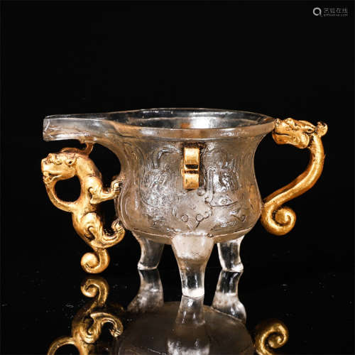 Glassware Chi dragon Jue cup