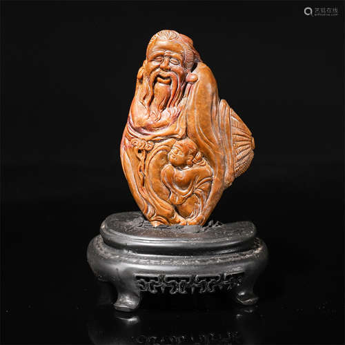 Shoushan stone buddha ornament