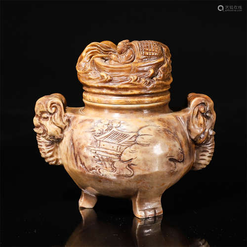 Shoushan stone censer