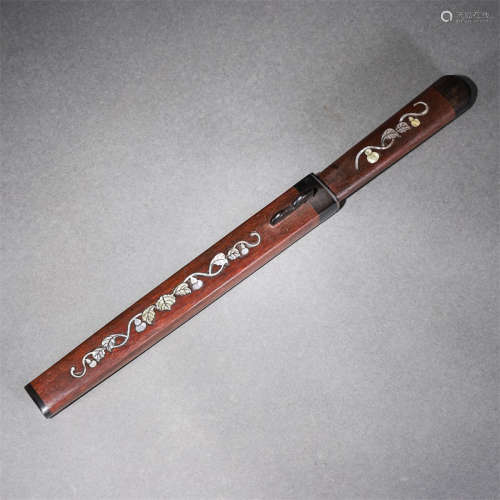 A huali wood carving paper knife