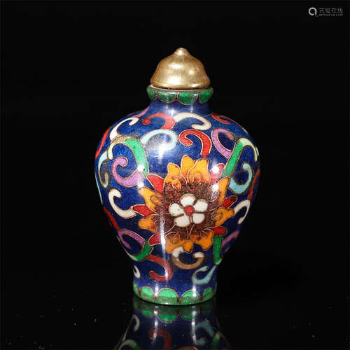 procelain enamel painting snuff bottle