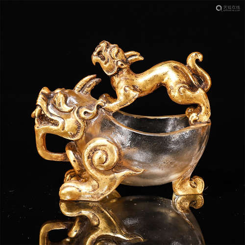 Glassware dragon patteren Jue cup