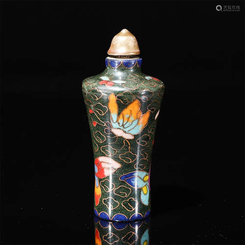 procelain enamel painting snuff bottle