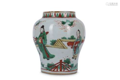 A CHINESE WUCAI JAR.