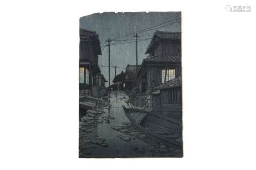 A JAPANESE WOODBLOCK PRINT BY KAWASE HASUI.