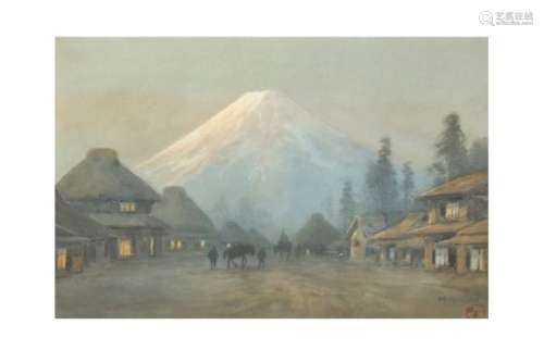 A WATERCOLOUR BY MORI KINSEN. (1888 - 1959)