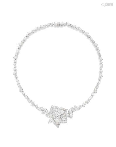 A DIAMOND 'PEONY' NECKLACE, GRAFF