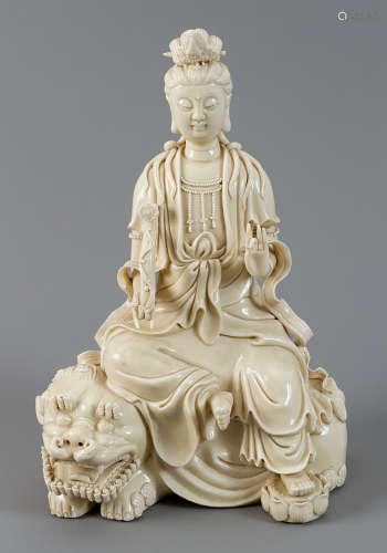 Blanc de Chine porcelain figure