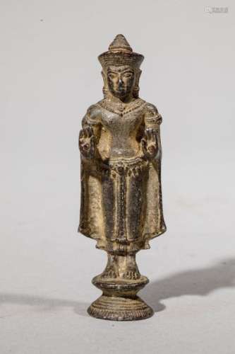 Vishnu debout en bronze. Cambodge, XVIIIème XIXème…