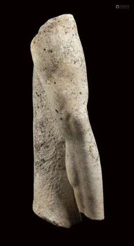 ROMAN MARBLE LEG 1st 3rd century AD height cm 75…