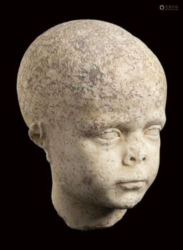 ROMAN MARBLE PORTRAIT OF A CHILD 1st century BC 1…