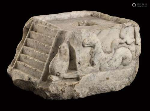 ROMAN MARBLE MODEL OF A TEMPLE PODIUM 1st 2nd cen…