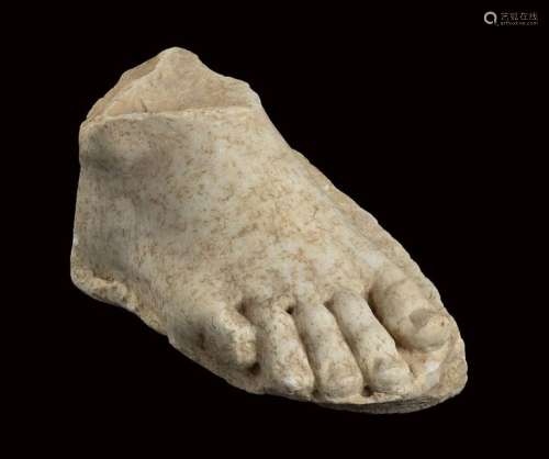 ROMAN MARBLE FOOT 1st century BC 1st century AD …
