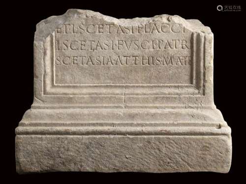 ROMAN MARBLE ALTAR OF THE GENS SCETASIA 1st 2nd c…